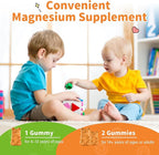 Magnesium Gummies for Kids - Magnesium Glycinate Gummies Supplement with L-Theanine, Vitamin B6, D3 for Adults & Kids, Calm Magnesium for Sleep, Relaxation, Brain, Bones,Sugar Free Orange 120ct