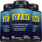 Sunergetic Premium DIM Supplement – 150mg diindolylmethane, Broccoli, Calcium D-Glucarate & Bioperine for Men & Women – DIM Complex for Menopause Support & Balance - 60 Capsules