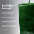 Transparent Labs Prebiotic Greens - Superfood Powder & Antioxidants Supplement with Organic Spirulina, Chloerra, Acacia, & Green Banana Powder - 30 Servings, Unflavored