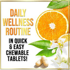 Vitamin C 1000mg Per Serving - Extra Strength with Rose Hips Bioflavonoids - Sugar Free Vitamin C Chewable Pills, Vit C Supplement for Immune Support & Antioxidant, USA Bottled - 60 Chewable Tablets