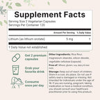 Micro Ingredients Lithium Orotate 5mg, 240 Vegetarian Capsules | 5mg Per Serving | Elemental Lithium Trace Mineral | Stable Low-Dose Orotate Form | Non-GMO, Filler Free