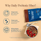 Bio.me Daily Prebiotic Fiber Powder Chocolate - 7g Per Serving - Soluble & Insoluble Fiber Supplement Powder for Women & Men - Digestive Health & Gut Health - GLP-1 Friendly, Sugar Free - 30 Servings
