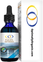 Optimally Organic Water Extracted Fulvic Ionic Minerals X100-2 Month Supply - Patented BioActive Ionic Fulvic Acid - Humic Acid - 77 Trace Minerals - Every Essential Amino Acid - Electrolytes