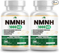 NMNH(Dihydronicotinamide Mononucleotide),NMNH Supplement 1000mg Pure Nicotinamide Mononucleotide,NAD High Purity Supplement Alternative,for Energy,Focus,Non-GMO, Gluten Free,120 Capsules(Pack of 2)