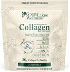 Great Lakes Wellness Collagen Peptides Powder – Supports Skin, Hair, Nails, Joints & Digestion – Hydrolyzed, Quick Dissolve, Non-GMO, Keto & Kosher – Pure Collagen Protein (64 oz, 90 Servings)