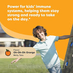 Renzo's Invincible Kids Vitamin C with Elderberry Vitamin C and Zinc, Dissolvable Kids Vitamins for Immune Support, Sugar-Free Melty Tabs, Orange Flavor, 60-Count (1-2 Month Supply)