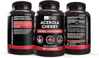 PURE ORIGINAL INGREDIENTS Acerola Cherry (365 Capsules) No Magnesium Or Rice Fillers, Always Pure, Lab Verified