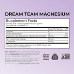 Hum Nutrition Dream Team Magnesium Bisglycinate Powder, L Theanine & Tart Cherry Magnesium Supplement Drink Mix, Support Rest, Relaxation & Sleep Routine, Gluten Free, Vegan, Cherry Lemon, 30 Servings
