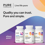 PureFormulas Magnesium Glycinate 100 mg Daily Support for Stress, Nerves, Sleep, Muscles, Metabolism Pure Magnesium Glycinate Supplement for Women and Men Magnesio Non-GMO 240 Tablets