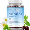Calming Ashwagandha Gummies for Teens | Stress Relief Supplement with Theanine, GABA, Chamomile & Lemon Balm Calm Sleep Gummies | Natural Raspberry Flavor, Non-GMO, Third-Party Tested | 60 Ct