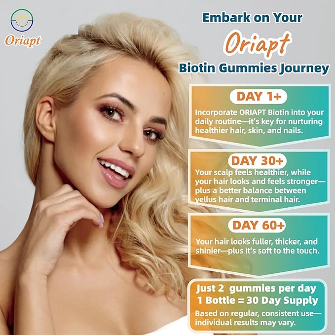 Premium Biotin Gummies with Multivitamins for Stronger Hair, Skin & Nails Raspberry Flavor Vegan Vitamin B7 Men and Women Formula - 60 Vegan Chews (30-Day Supply)‌