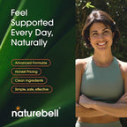 NatureBell Women's Probiotics+ - 240 Vegetarian Capsules - Prebiotic, Probiotic, Postbiotic & Digestive Enzymes - Made with Cranberry, D-Mannose, Inositol & More