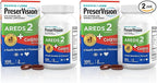 PreserVision AREDS 2 Eye Vitamins with CoQ10 for Heart Health,#1 Eye Doctor Recommended Brand,Lutein and Zeaxanthin Supplement with Vitamin C & E,Zinc,and Copper,100 Softgels,(Pack of 2)