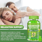 Magnesium Glycinate Gummies 600mg for Women and Men, High Absorption Magnesium Glycinate with Vitamin D, B6, and CoQ10 for Calm Support & Sleep, Sugar Free, Vegan, 60 Days Supply