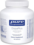 Pure Encapsulations DopaPlus - Supports Dopamine Production - for Daily Brain Function* - with L-Tyrosine, Folate, Vitamin B6 & L-5-MTHF - Non-GMO & Vegan - 180 Capsules