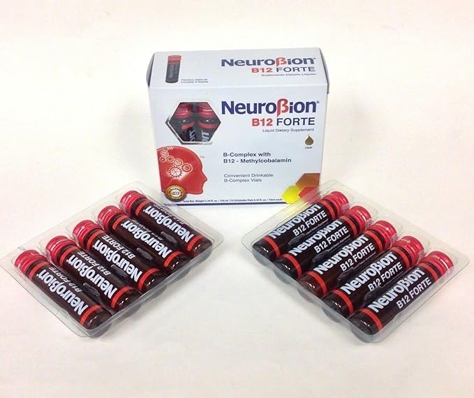 Neurobion Pack B12 Forte 2 Box 10 Vials x 10 ml + Homestuff Pill Pouches Clear Resealable