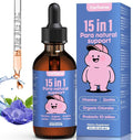 Parasite Cleanse for Humans & Kids,Parasite Cleanse for Children,Zeolite Detox Liquid Drops,Candida Cleanse & Wellness Formula,Contains wormwood black walnut clove,Organic Chlorella,Oregano,2 Fl Oz
