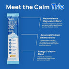 Selerb CalmTrio Magnesium Glycinate Powder Cortisol Drink Mix - No Sugar with L-Theanine, Ksm-66® Ashwagandha, Lemon Balm, Vitamin D3, B6, Supplements for Relax, Focus & Calm, Raspberry Lemon 20 Ct