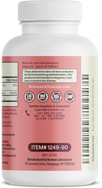 Bronson Collagen Peptides 3000mg (per Serving) with Biotin & Vitamin C - for Hair, Skin & Nails Support, Non-GMO, 90 Tablets
