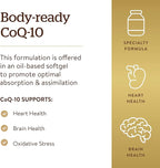 Solgar Megasorb CoQ-10 400 mg, 60 Softgels - Supports Brain Function - Coenzyme Q10 Supplement - Enhanced Absorption - Gluten Free, Dairy Free - 60 Servings
