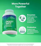 DigestMate Digestive Enzyme and Probiotic Supplement - Broad-Spectrum Digestive Enzymes for Women and Men with 14 Enzymes and Spore-Based Probiotics for Gut Health