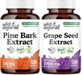 Wild & Organic Pine Bark Extract 120 Capsules & Grape Seed 120 Capsules