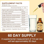 Nature's live Lions Mane Supplement, Liquid Mushroom Extract Drops, 8 Mushrooms Complex for Immune System, Memory, Focus Boost, Mushroom Supplement with Lion's Mane, Cordyceps, Reishi, Vegan, 2 Pack