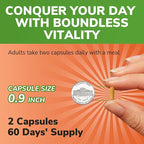 Maca Root Capsules for Women & Men, 1500 mg Maca Root Per Serving, with Black Pepper for Max Absorption, 95% Piperine, Vitality, Mood, Metabolic Support, 120 Capsules