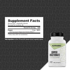 NutraBio Chelated Copper Bisglycinate Supplement (3mg), Immune Support - Copper Supplement- 90 Capsules