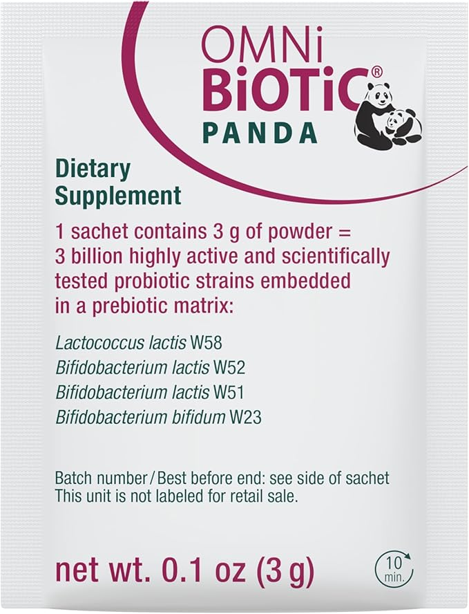 OMNi BiOTiC Panda - Probiotic for Mom and Baby - Prenatal and Infant Probiotic – Gut Health & Immune System Support – Vegan and Hypoallergenic - Non-GMO (1 Pack)