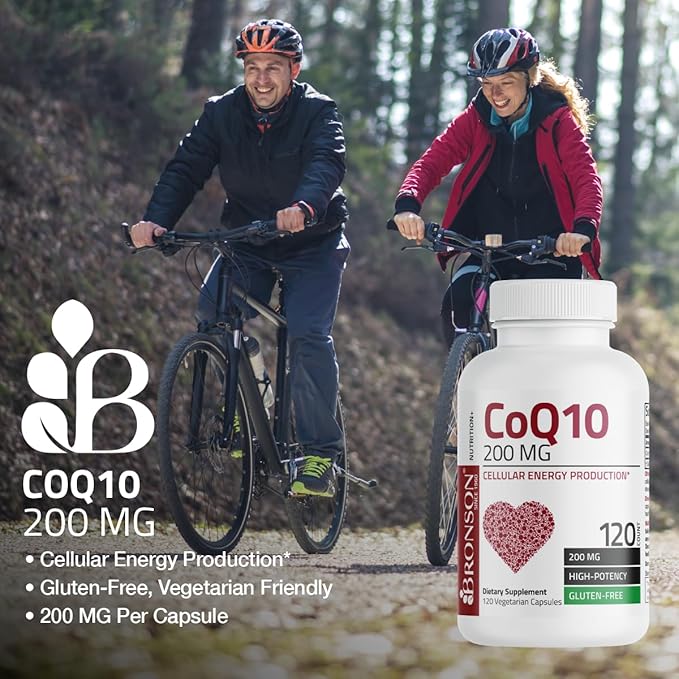 Bronson CoQ10 200 MG High Potency Cellular Energy Production, 60 Vegetarian Capsules