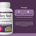 Celery Seed Extract by Natural Factors, Herbal Supplement for a Healthy Circulatory System, 60 Capsules