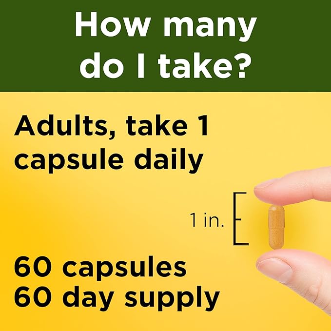 Nature Made Turmeric Curcumin 500 mg, Herbal Supplement for Antioxidant Support, 60 Capsules, 60 Day Supply