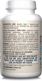 Jarrow Formulas - DIM + CDG Veggie Capsules - 30 Count - DIM & CDG Supplement - For Hormone Balance - Non-GMO - Gluten Free