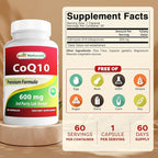 Best Naturals CoQ10 600 mg 60 Capsules (817716013725)