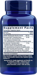 Life Extension NAD+ Cell Regenerator and Resveratrol Elite, 90 Veg Caps