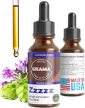 Grama Wellness Zzzzz Organic Sleep Aid Tincture – Non Habit Forming Nighttime Drops for Adults, Fast-Acting Liquid Sleep Aid for Deep Rest, Calm & Relaxation – Alcohol-Free, 1 fl oz