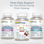 SOLARAY Childrens Vitamins & Minerals Complete Multivitamin for Kids Great Black Cherry Flavor (076280047974) (60 Chews, 30 Serv)