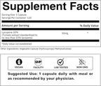 Lycopene 50mg, Natural Carotenoid Antioxidant Supplement from Tomatoes, Standardized Extract for Heart, Prostate & Skin Health – Non-GMO, 120 Veg Capsules
