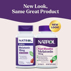 Natrol Melatonin 10mg Fast Dissolve Tablets - Strawberry Flavor, 200 Count, Sleep Support, Fast Dissolve Melatonin for Adults, 200-Day Supply