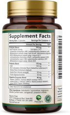 Probiotics 100 Billion CFU Per Serving - 16 Premium Probiotic Strains Prebiotics - Immune Support, Gut Health, Occasional Constipation, Gas & Bloating, Probiotics Supplement, USA Bottled, 120 Capsules