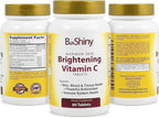 Vitamin C Complex 1000 mg Tablets for Skin Lightening Brightening Antioxidant with Rose Hips and Bioflavinoids Immune Support Supplement Healthy Aging Builds Energy and Overall Well Being