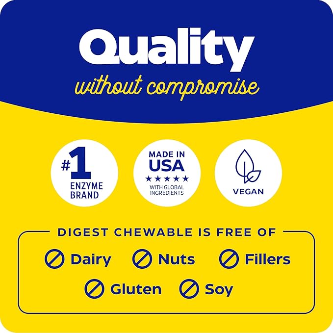 Enzymedica Digest Complete Chewable, Digestive Enzymes, Orange Flavor, 30 Tablets