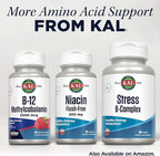 KAL Niacin 500mg Flush Free - Vitamin B3 Supplement - Metabolism and Energy Support - Skin, Nerve, Digestive Health and Circulation Support - Vegan Vitamin, 60-Day Guarantee, 60 Servings, 60 VegCaps