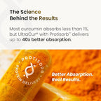 UltraCur Curcumin Complex Supplement - Ultra Bioavailable High Absorption Turmeric Curcumin Supplement for Joint, Muscle & Brain Support - Patented Protisorb for Premium Absorption – 120 Capsules