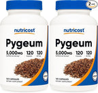 Nutricost Pygeum Extract 120 Capsules for 120 Servings - Veggie Capsules, Non-GMO, Gluten Free, Vegetarian Friendly (Pack of 2)