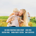 Kids Probiotic Gummies | 2 Billion Probiotics + 100mg Prebiotic Fiber for Immune & Digestion Support | Low Sugar Per Serving | For Children Ages 2+ | Gluten-Free, Non-GMO | Berry Flavor | 60 Ct