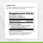 DAVINCI Labs Milk Thistle - Dietary Supplement to Support Liver Detoxification and Function, Kidney Health and Healthy Digestion* - with Milk Thistle and More - Gluten-Free - 90 Vegetarian Capsules