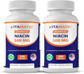 Vitamatic Niacin (Vitamin B3) 500mg, 240 Tablets - Non-GMO & Gluten Free- 480 Tablets (Pack of 2)