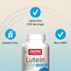 Jarrow Formulas Lutein 20 mg - 120 Softgels - Clinically Documented Eye Health & Support - With Zeaxanthin - 120 Servings